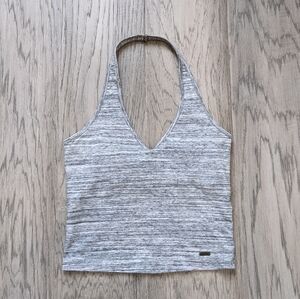 Hollister Heathered Grey Halter Top